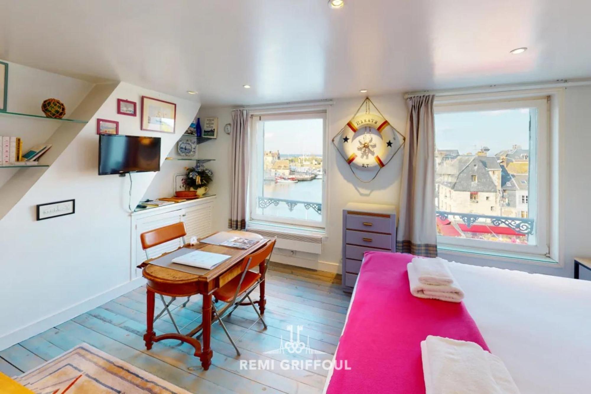 Ferienwohnung Racing The Wind Breathtaking Port View 2 Pers Honfleur Exterior foto